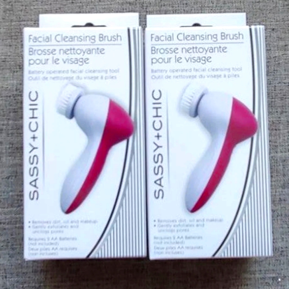 Sassy+Chic Facial Cleansing Brush 2pack NEW